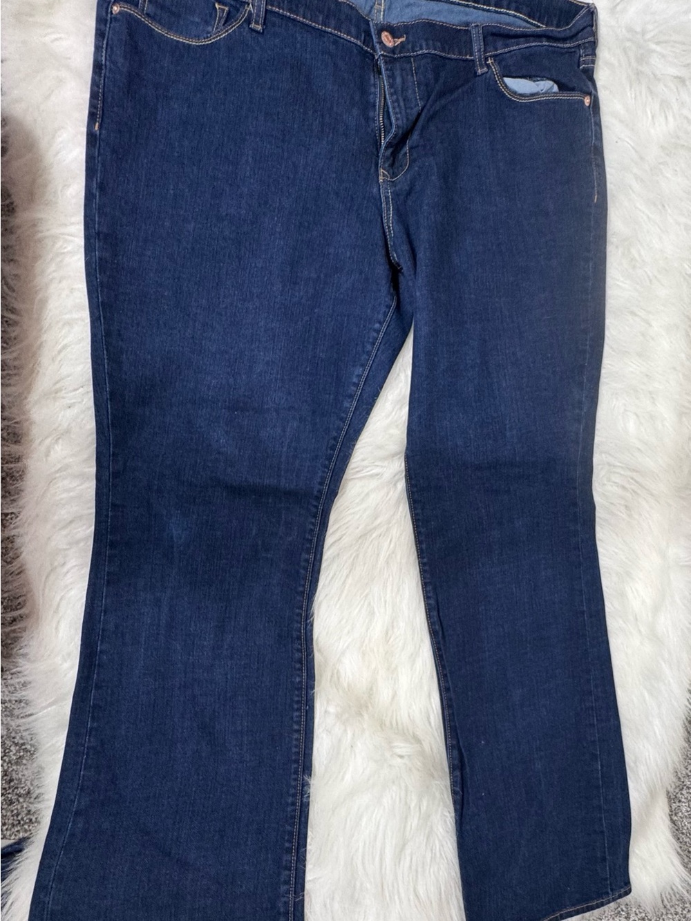 Old Navy Women's Dark Blue Flare Jeans